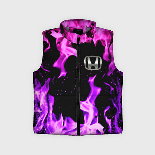 Детский жилет Honda flame pink / 3D-Светло-серый – фото 1