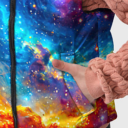 Детский жилет Колибри в космосе, цвет: 3D-красный — фото 2