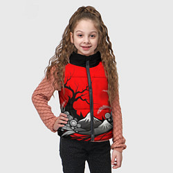 Детский жилет Природа Японии - абстракция, цвет: 3D-красный — фото 2