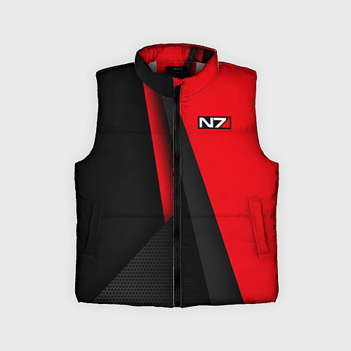 Детский жилет N7 - красная униформа / 3D-Светло-серый – фото 1