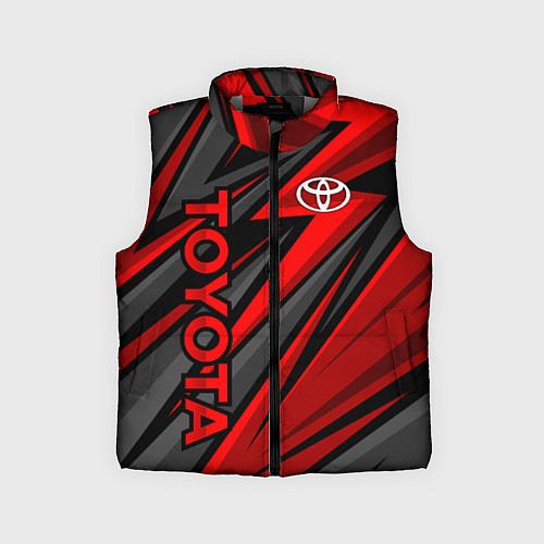 Детский жилет Toyota - красный спортивный / 3D-Светло-серый – фото 1