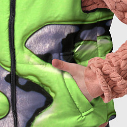 Детский жилет Зеленый объемный камуфляж, цвет: 3D-светло-серый — фото 2