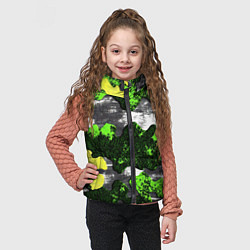 Детский жилет Камуфляж из брызг краски, цвет: 3D-светло-серый — фото 2