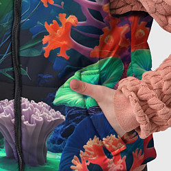 Детский жилет Морское дно с кораллами, цвет: 3D-светло-серый — фото 2