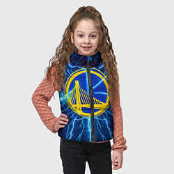 Детский жилет Голден Стэйт Уорриорз в разрядах молнии, цвет: 3D-светло-серый — фото 2