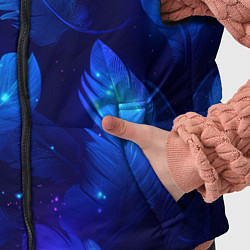 Детский жилет Мерцающие перья - волшебные искры, цвет: 3D-черный — фото 2