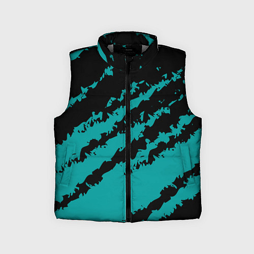 Детский жилет The color is black and light blue / 3D-Светло-серый – фото 1