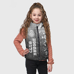 Детский жилет Club Brugge - grey gradient по-вертикали, цвет: 3D-черный — фото 2