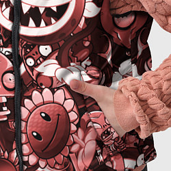 Детский жилет Растения против зомби в красном цвете, цвет: 3D-светло-серый — фото 2