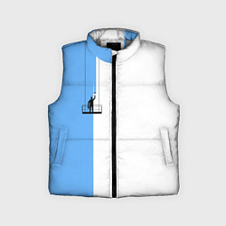 Детский жилет Моляр красит стену, цвет: 3D-светло-серый