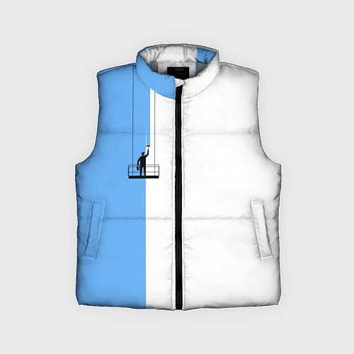 Детский жилет Моляр красит стену / 3D-Светло-серый – фото 1