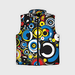Детский жилет Абстракция геометрическая, цвет: 3D-светло-серый