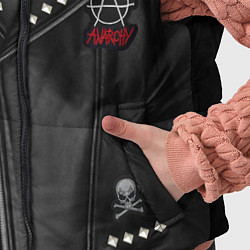 Детский жилет Косуха с нашивками Slipknot, цвет: 3D-черный — фото 2