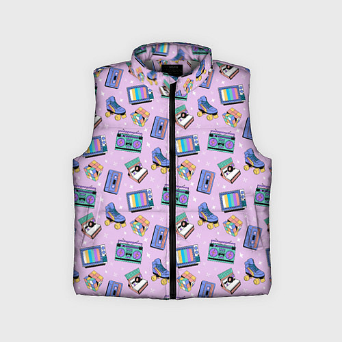 Детский жилет Ретро паттерн / 3D-Светло-серый – фото 1