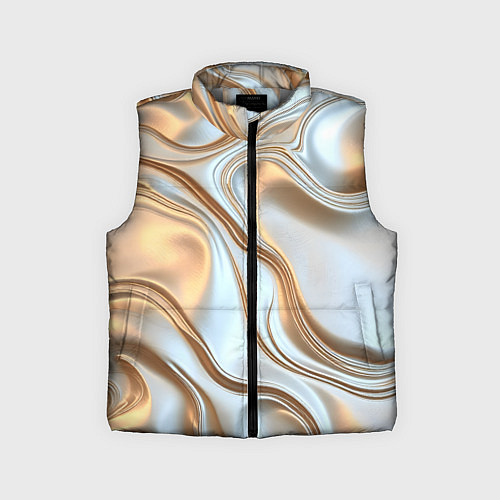 Детский жилет Жидкое белое золото / 3D-Светло-серый – фото 1