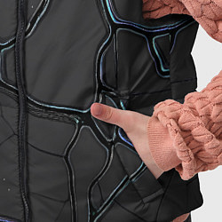 Детский жилет Плита хай-тек текстура, цвет: 3D-красный — фото 2