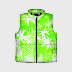 Детский жилет Кислотные тропики, цвет: 3D-черный