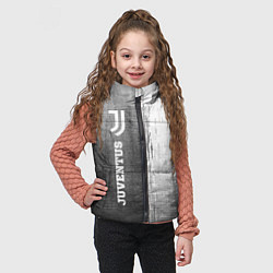 Детский жилет Juventus - grey gradient по-вертикали, цвет: 3D-черный — фото 2