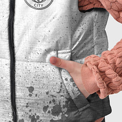 Детский жилет Manchester City - white gradient вертикально, цвет: 3D-черный — фото 2
