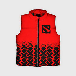 Детский жилет Dota игровой паттерн, цвет: 3D-черный