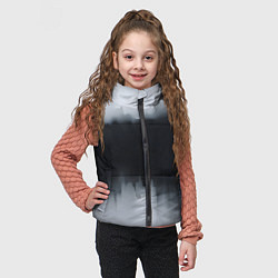 Детский жилет Разводы черной краски, цвет: 3D-черный — фото 2