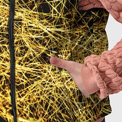 Детский жилет Золотое плетение на черном, цвет: 3D-красный — фото 2