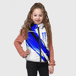 Детский жилет Monster energy линии абстракции, цвет: 3D-черный — фото 2