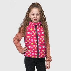 Детский жилет Skzoo pattern pink, цвет: 3D-красный — фото 2