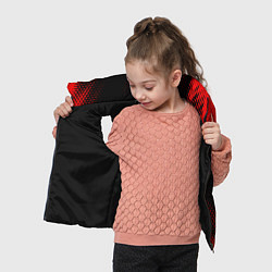 Детский жилет Mini - red gradient вертикально, цвет: 3D-черный — фото 2