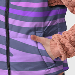 Детский жилет Лавандовые волны, цвет: 3D-черный — фото 2