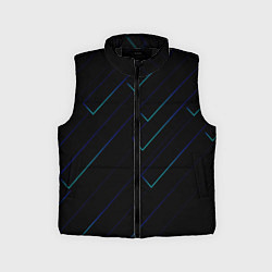 Детский жилет Color blue black