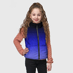 Детский жилет Градиент индиго из чёрно в синий текстура крошка, цвет: 3D-черный — фото 2