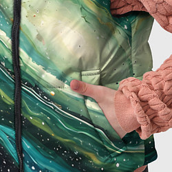 Детский жилет Зеленая вселенная, цвет: 3D-черный — фото 2