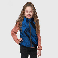 Детский жилет Тёмный синий абстракция, цвет: 3D-черный — фото 2