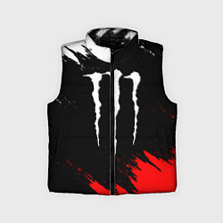 Детский жилет Monster energy текстура краски, цвет: 3D-черный