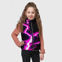 Детский жилет Color pink black, цвет: 3D-черный — фото 2