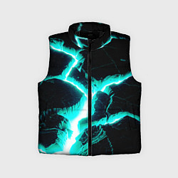 Детский жилет Color light blue black