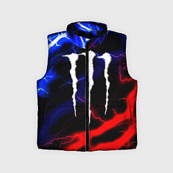 Детский жилет Monster energy молнии неон, цвет: 3D-черный