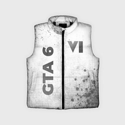 Детский жилет GTA 6 - white gradient вертикально, цвет: 3D-черный
