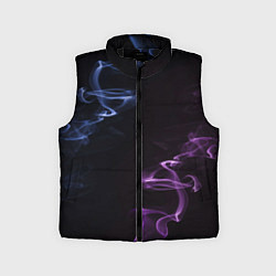 Детский жилет Color black blue pink