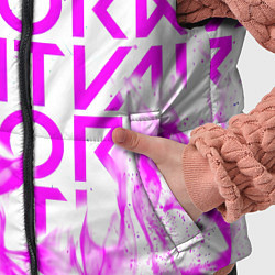 Детский жилет Valorant розовый огонь, цвет: 3D-красный — фото 2