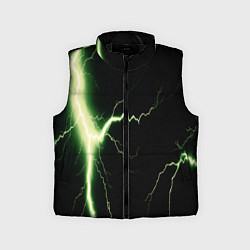 Детский жилет Lightning yellow текстура
