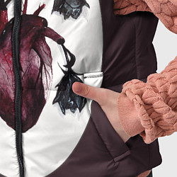 Детский жилет Цветы любви: увядшее сердце, цвет: 3D-черный — фото 2