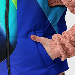 Детский жилет Color blue green, цвет: 3D-черный — фото 2