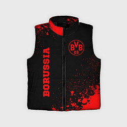 Детский жилет Borussia - red gradient вертикально, цвет: 3D-черный