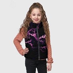 Детский жилет Lightning pink glow, цвет: 3D-черный — фото 2