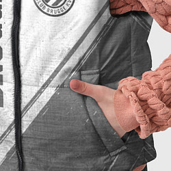 Детский жилет Club Brugge - white gradient вертикально, цвет: 3D-черный — фото 2