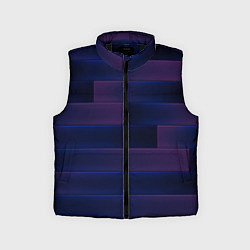 Детский жилет Color blue square, цвет: 3D-черный