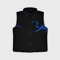Детский жилет Color blue abstraction, цвет: 3D-черный