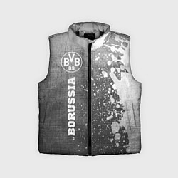 Детский жилет Borussia - grey gradient по-вертикали, цвет: 3D-черный